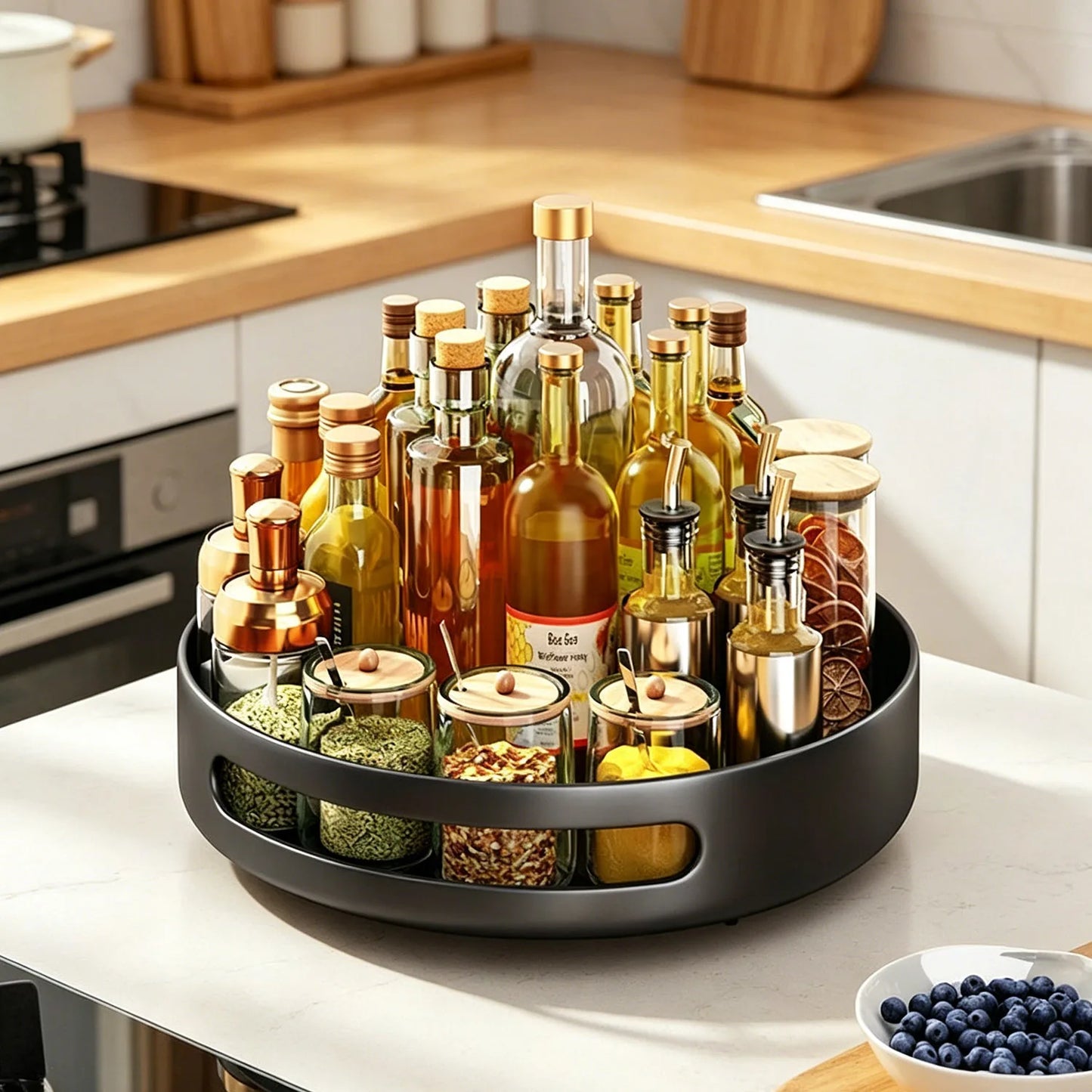 Heart & Home 360° Draaibaar Kruidenrek — Keuken Organizer